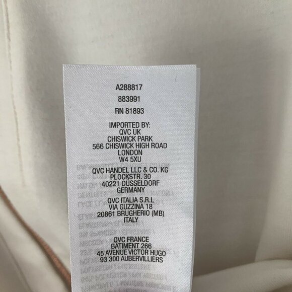 LOGO by Lori Goldstein XL Beige Zip Lace Cardigan - Picture 9 of 10